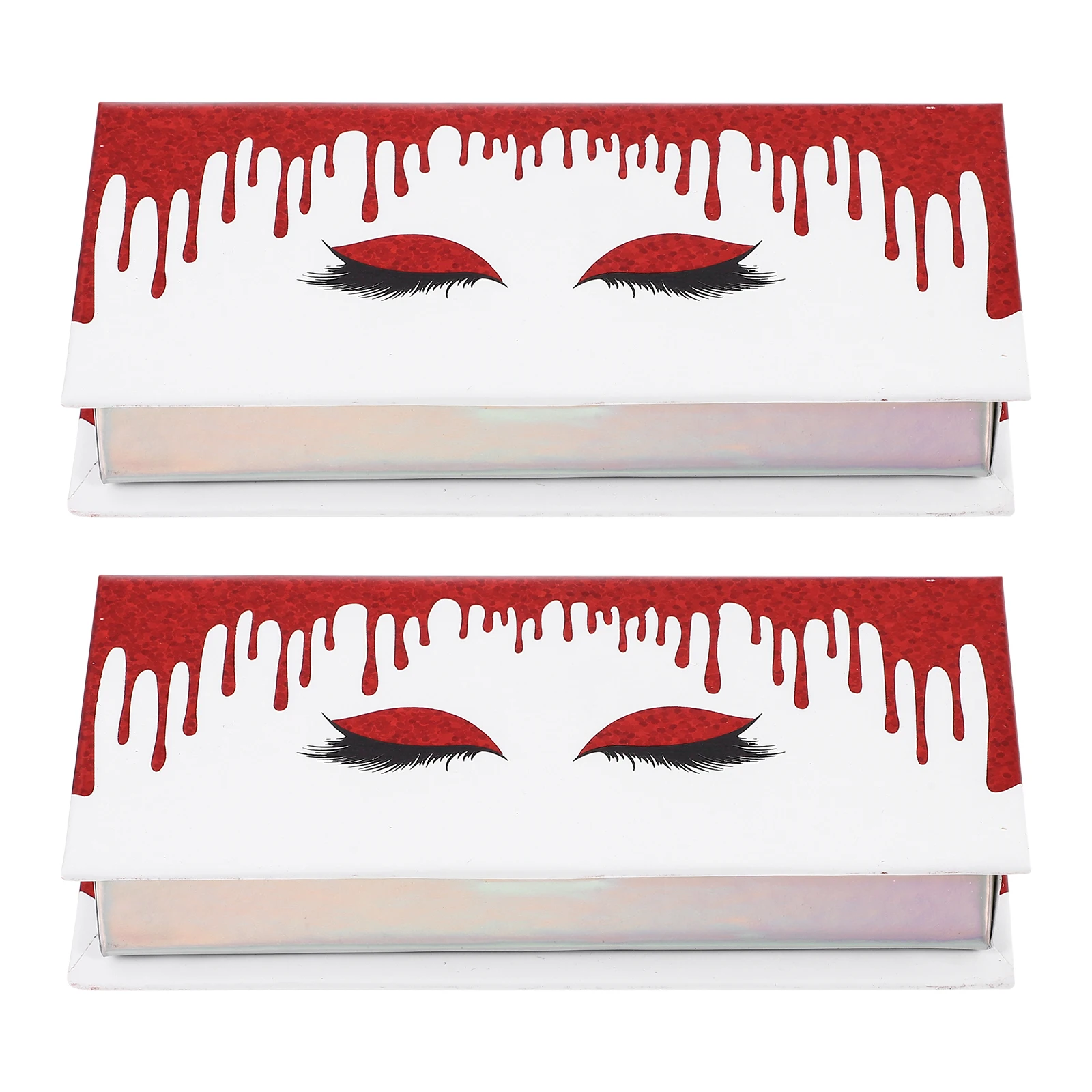 2pcs False Eyelash Box Red Color Portable Container ganizer Storage Paper Holder Large Capacity Easy Open eyelashbox
2pcs False Eyelash Box Red Color Portable Container ganizer Storage Paper Holder Large Capacity Easy Open eyelashbox