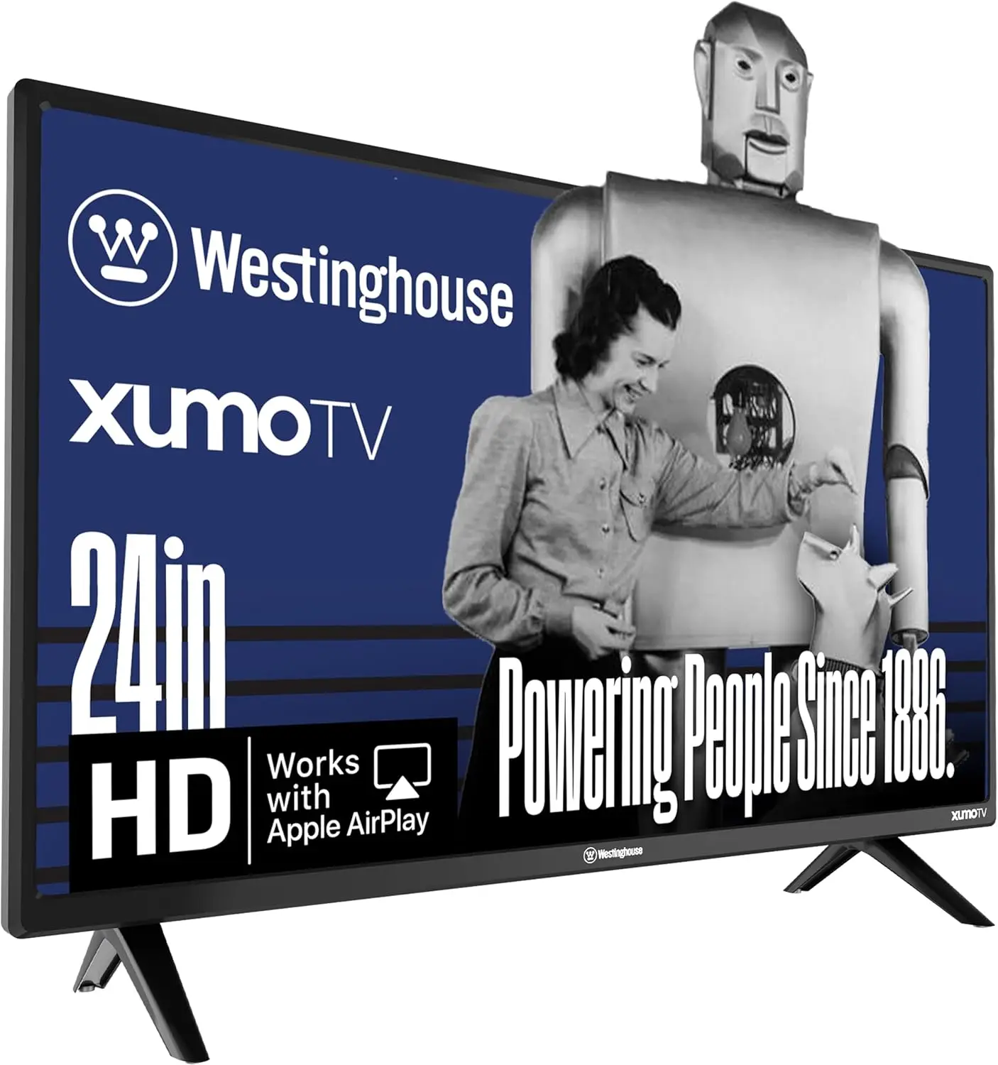 24-Inch Smart TV, HD with Voice Remote, Dolby Atmos, Bluetooth, AirPlay, Wi-Fi
24-Inch Smart TV, HD with Voice Remote, Dolby Atmos, Bluetooth, AirPlay, Wi-Fi