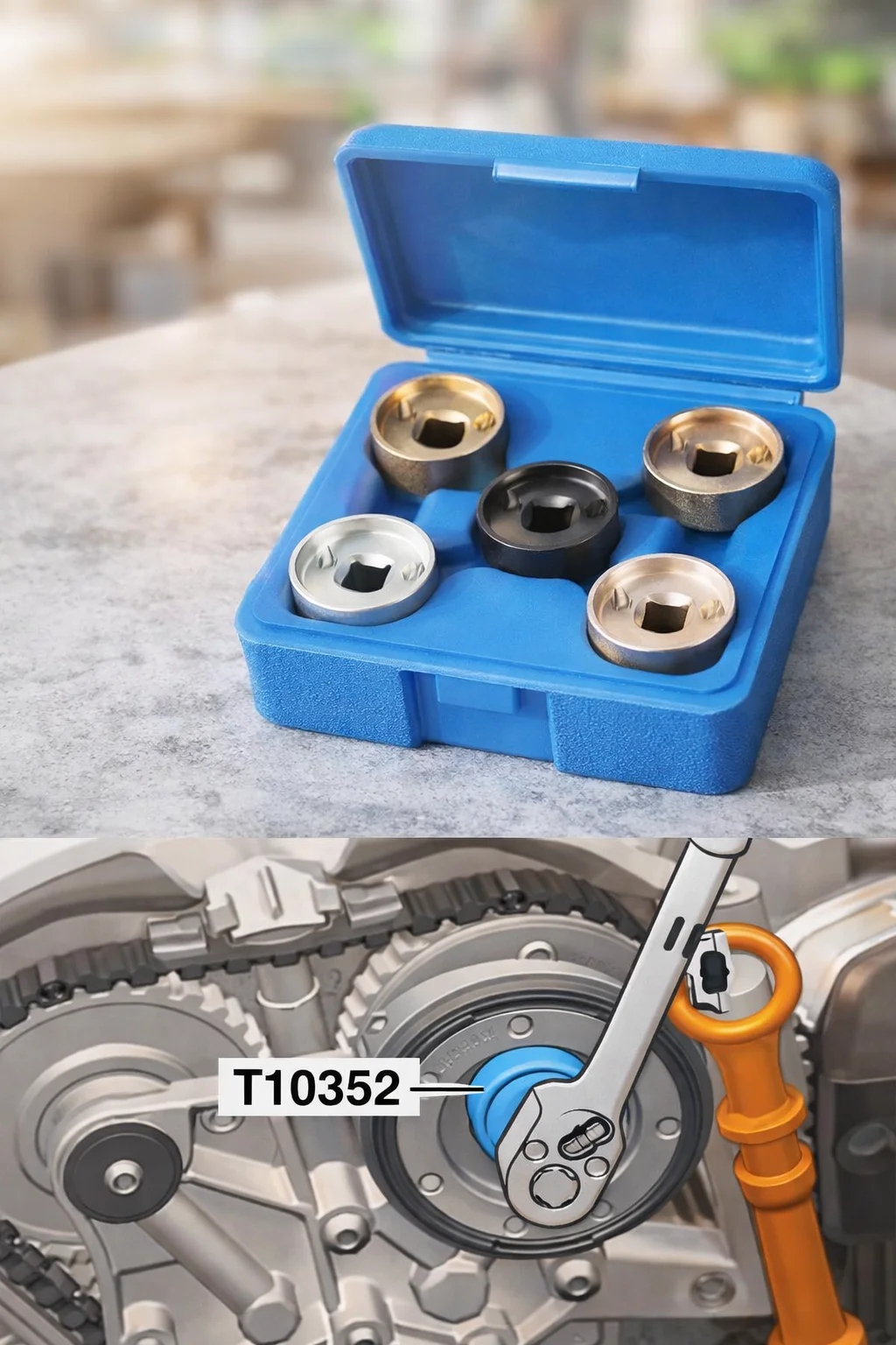 Piece Camshaft Assembly Tool Set T10352 for Audi 1.8L 2.0L TFSI Engines, Compatible with VW VAG
Piece Camshaft Assembly Tool Set T10352 for Audi 1.8L 2.0L TFSI Engines, Compatible with VW VAG