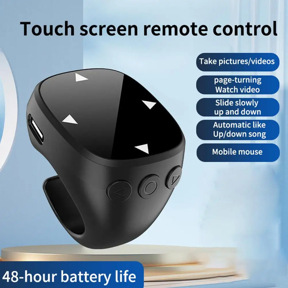 Беспроводной Bluetooth-совместимый пульт дистанционного управления, кончик пальца, видеоконтроллер для селфи, автоматический переворачиватель страниц, просмотра для телефона
Беспроводной Bluetooth-совместимый пульт дистанционного управления, кончик пальца, видеоконтроллер для селфи, автоматический переворачиватель страниц, просмотра для телефона 