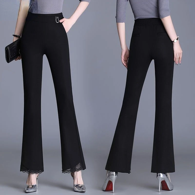 Woman Micro Flared Pants Female Skinny Mid Waisted Stretch Pants Ladies Vintage Streetwear Trousers High Street Black Pants G25
Woman Micro Flared Pants Female Skinny Mid Waisted Stretch Pants Ladies Vintage Streetwear Trousers High Street Black Pants G25