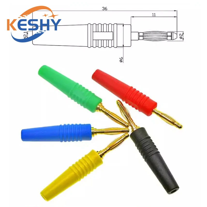 5PCS 2MM Gold Plated Banana Plug Electrical Connector Adaptor Plugs Gold Plated Musical Speaker Cable Banana Plug Connectors
5PCS 2MM Gold Plated Banana Plug Electrical Connector Adaptor Plugs Gold Plated Musical Speaker Cable Banana Plug Connectors