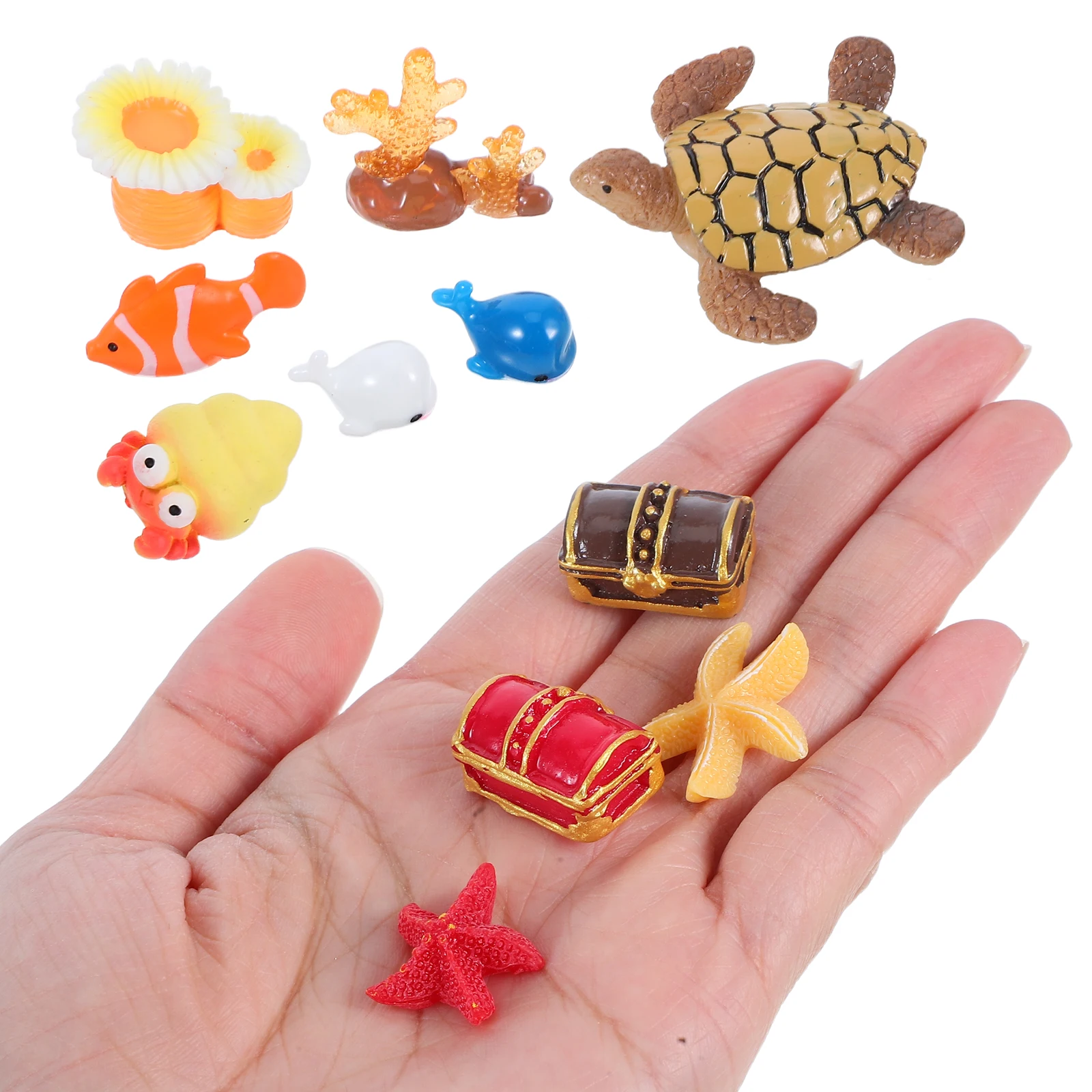11 Pcs Miniature Beach Decoration Resin Accessories Dollhouse Garden Fish Tank Vibrant Colors Lifelike Details
11 Pcs Miniature Beach Decoration Resin Accessories Dollhouse Garden Fish Tank Vibrant Colors Lifelike Details