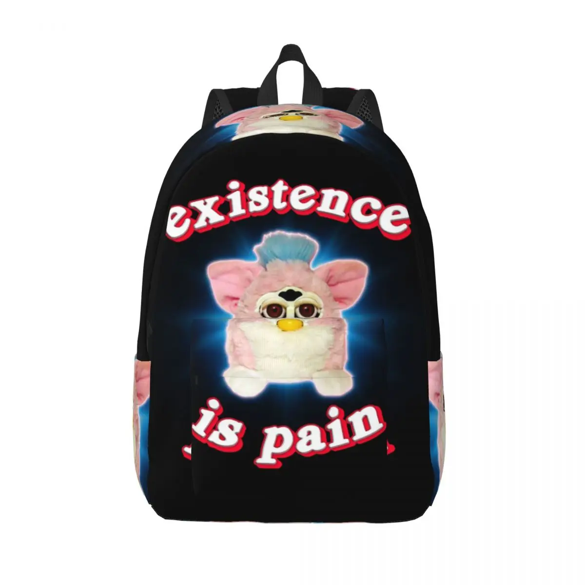 Furby Existence Is Pain Student Backpack School Bag Hiking Travel Daypack for Men Women Bookbag Shoulder Bags
Furby Existence Is Pain Student Backpack School Bag Hiking Travel Daypack for Men Women Bookbag Shoulder Bags