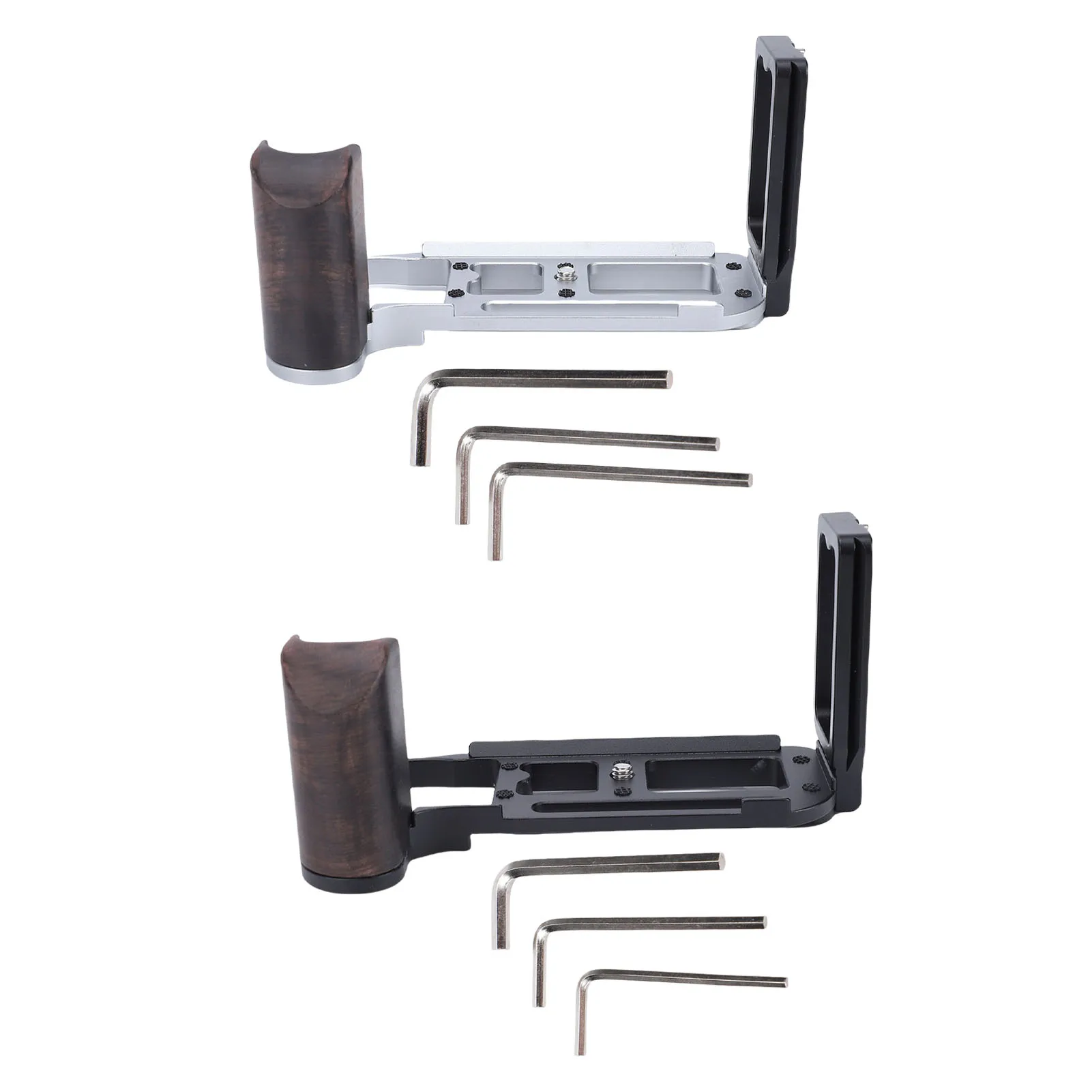 Quick Release L Bracket Wood Hand Grip Fit Nikon DF Mirrorless Camera With 1/4 Inch Screw Hole And Matching Wrenches
Quick Release L Bracket Wood Hand Grip Fit Nikon DF Mirrorless Camera With 1/4 Inch Screw Hole And Matching Wrenches