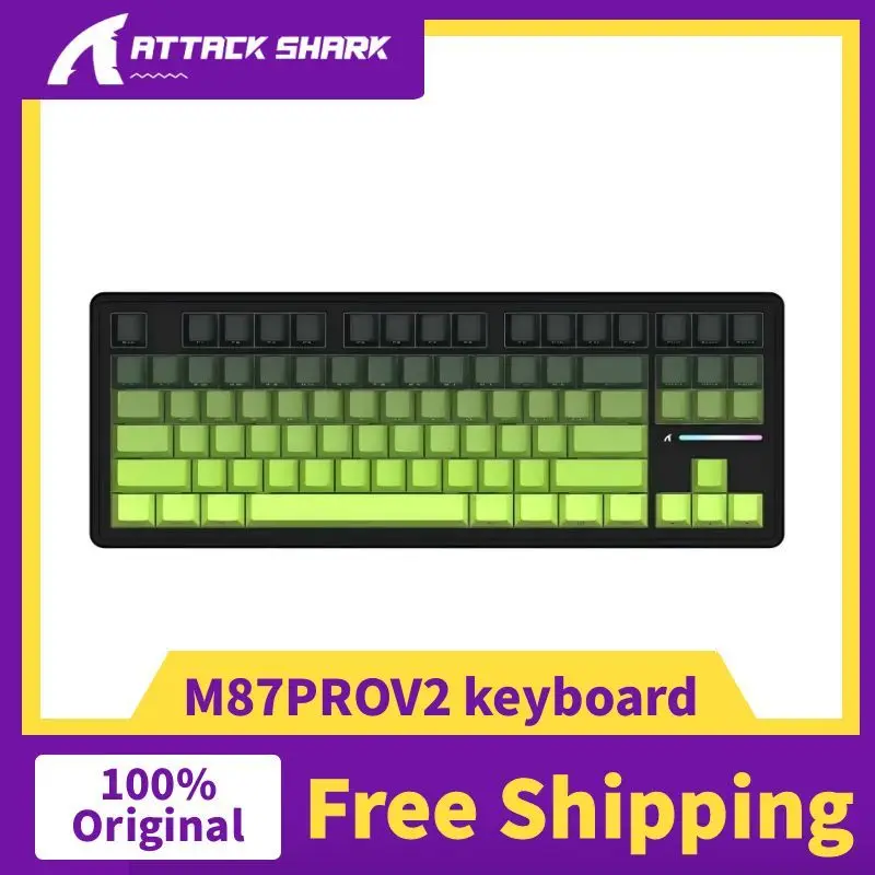 Attack Shark M87 PRO Mechanical Gaming Keyboard Wireless Tri-Mode Hot-Swappable Custom Switch TKL 5000mAh RGB PC accessories
Attack Shark M87 PRO Mechanical Gaming Keyboard Wireless Tri-Mode Hot-Swappable Custom Switch TKL 5000mAh RGB PC accessories