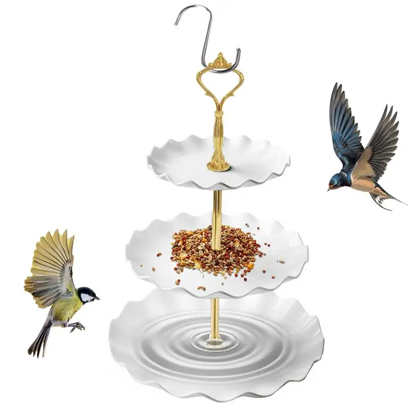Bird Feeder And Bath 3-Tier Bird Bath Feeder Bowls Pet Accessories Parrots Water Feeding Tray For Parakeet Budgies Sparrow
Bird Feeder And Bath 3-Tier Bird Bath Feeder Bowls Pet Accessories Parrots Water Feeding Tray For Parakeet Budgies Sparrow