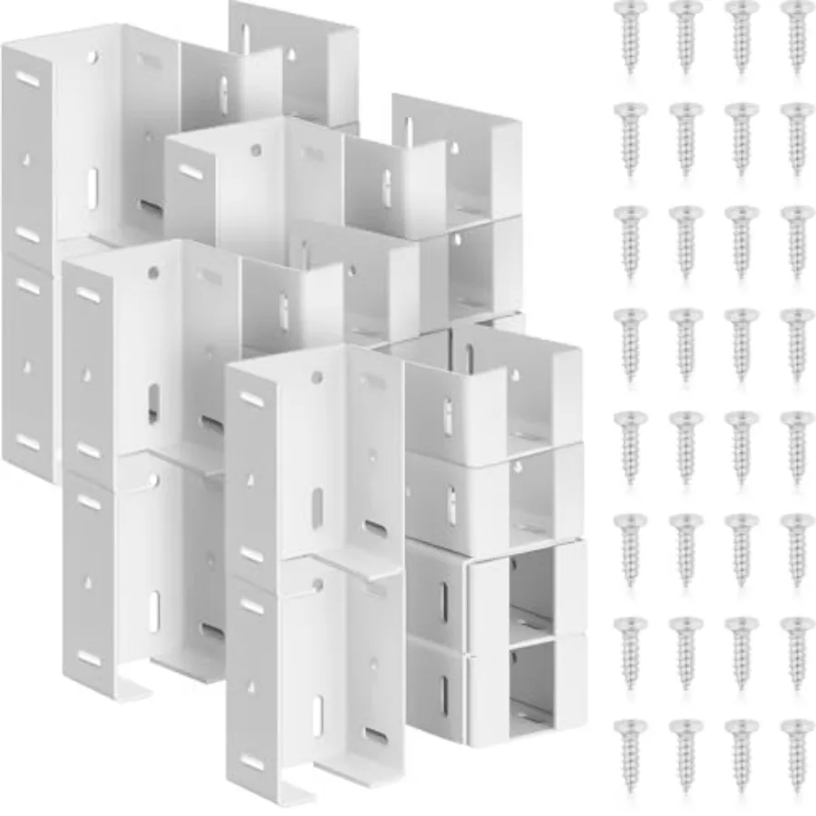 6 Pcs Heavy Duty Aluminum Fence Bracket with Screws for Vinyl Fencing Panel and Post Connection Deck Railing Bracket Kit Fits 2
6 Pcs Heavy Duty Aluminum Fence Bracket with Screws for Vinyl Fencing Panel and Post Connection Deck Railing Bracket Kit Fits 2