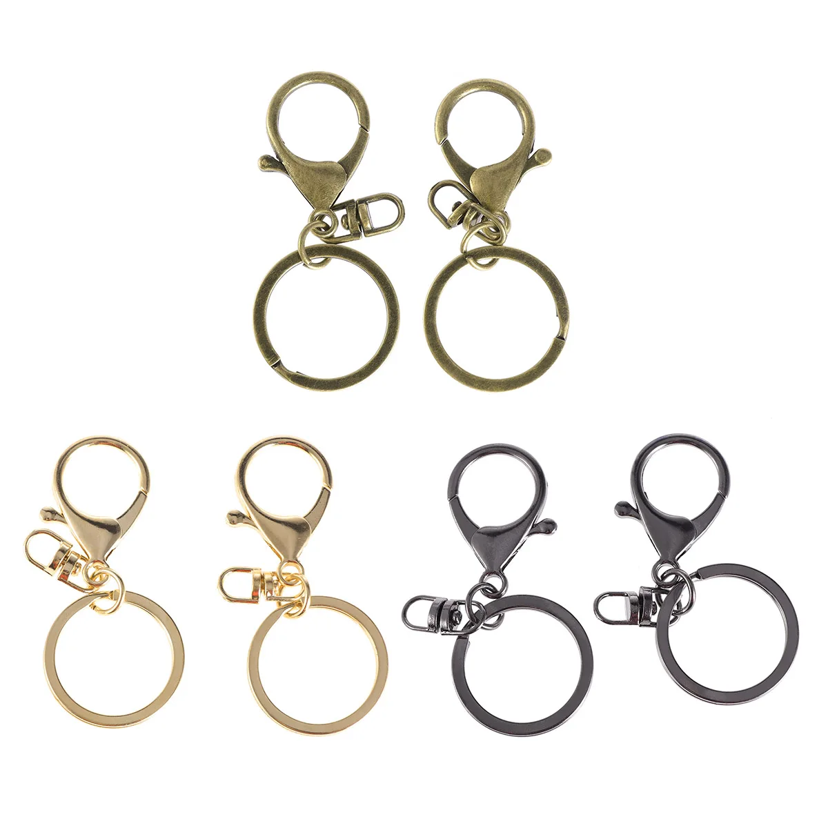 50pcs Alloy Keychains Durable Metal Lobster Clasps Spring Snap Gate for Key Rings Keyfobs Charms Crafts Offices Real
50pcs Alloy Keychains Durable Metal Lobster Clasps Spring Snap Gate for Key Rings Keyfobs Charms Crafts Offices Real