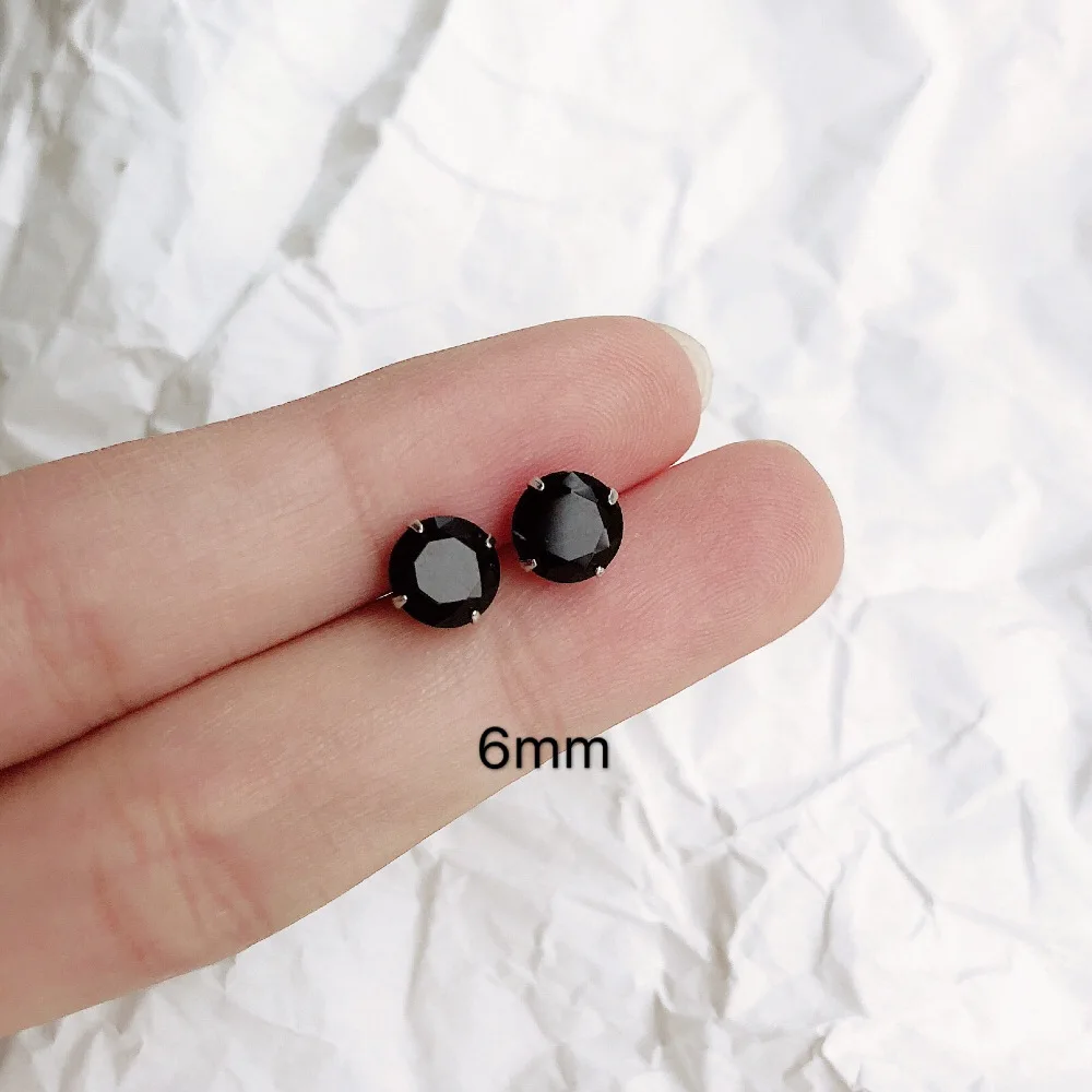Buyee 925 Sterling Silver Bead Stud Earring Light Black Zircon Simple Earring for Woman Girl Fashion Fine Jewelry Earring
Buyee 925 Sterling Silver Bead Stud Earring Light Black Zircon Simple Earring for Woman Girl Fashion Fine Jewelry Earring