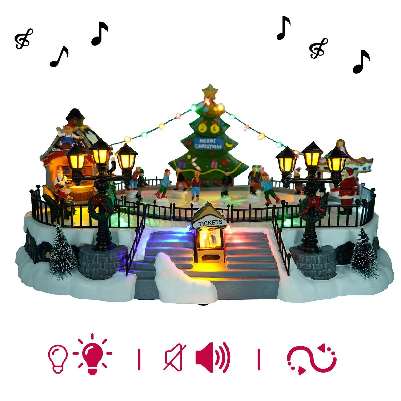 Christmas Music House Lighted Music House Collectable Figurine for Home
Christmas Music House Lighted Music House Collectable Figurine for Home