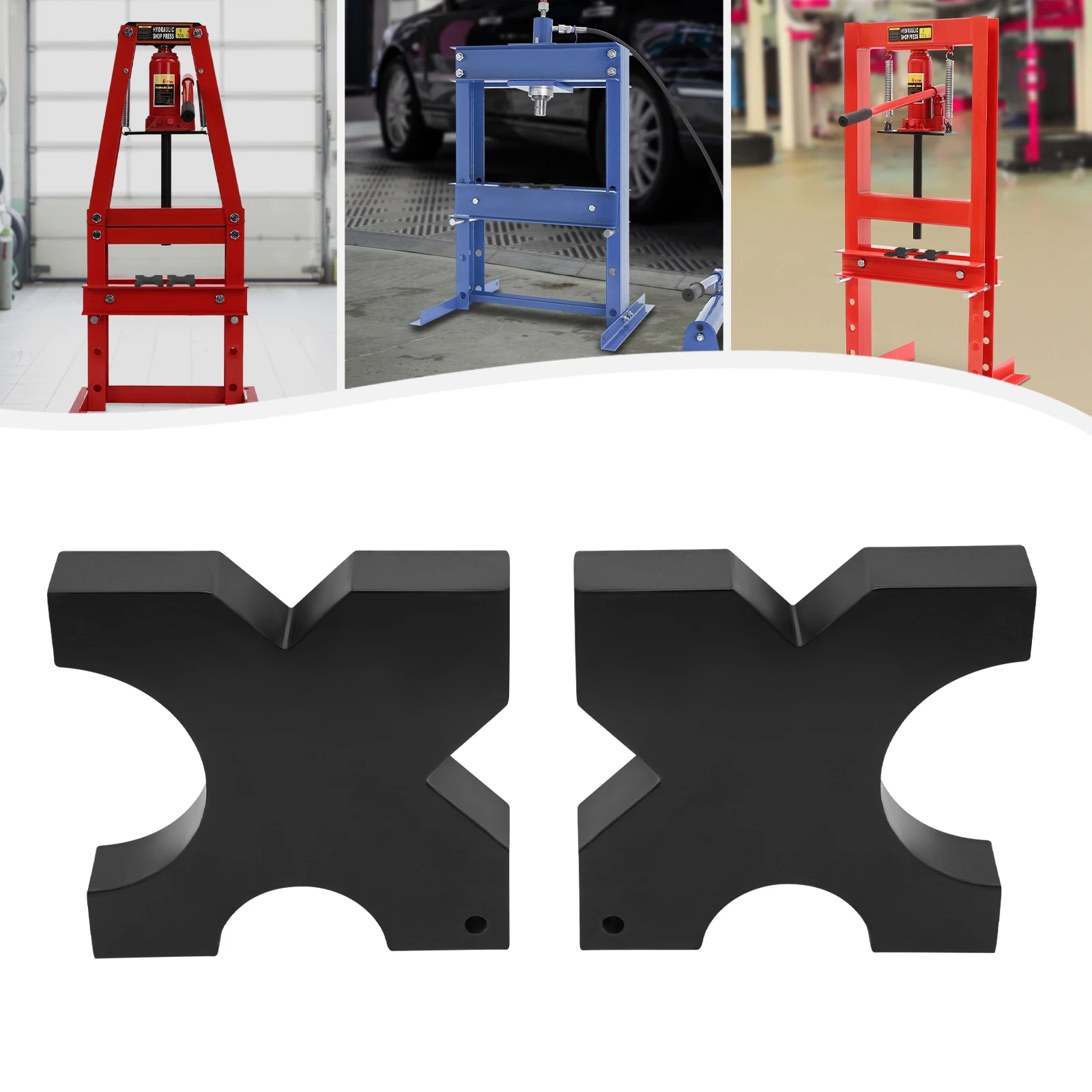 12.7x12.7x2.5cm 2Items Black Iron Press Plate, H Frame Hydraulic Shop Press Plate, Tonnage 20t for Factories, Production Rooms
12.7x12.7x2.5cm 2Items Black Iron Press Plate, H Frame Hydraulic Shop Press Plate, Tonnage 20t for Factories, Production Rooms