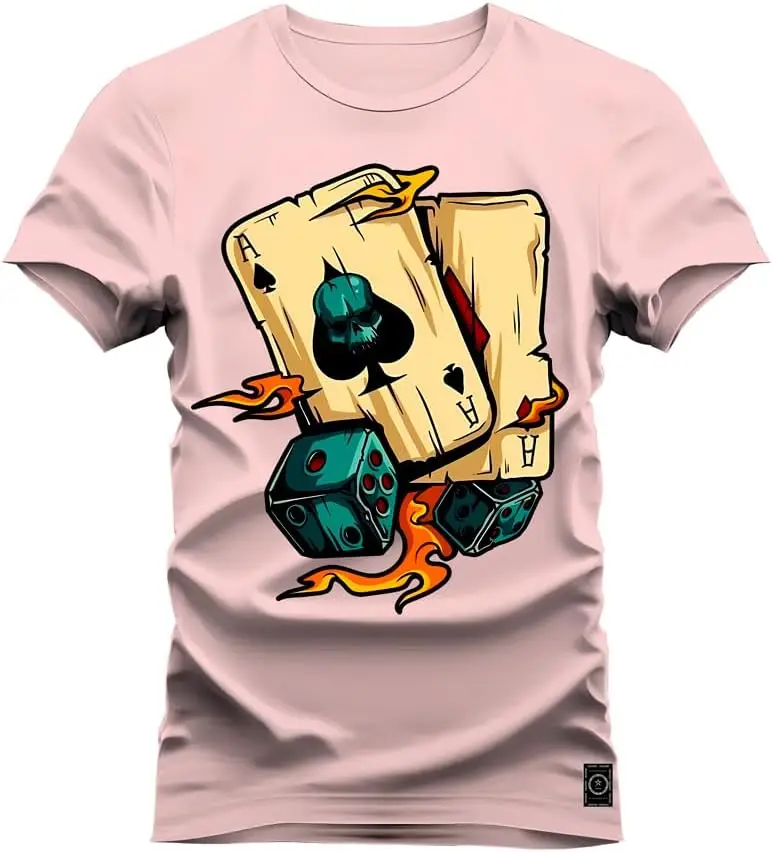 Cool Spades A and Flame Dice Printed Pink T-shirt - Personalized Trend, Showcasing Unique Style
Cool Spades A and Flame Dice Printed Pink T-shirt - Personalized Trend, Showcasing Unique Style