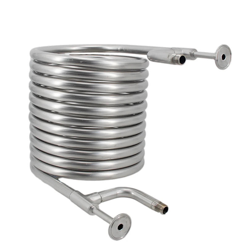 Convoluted Counterflow Wort Chiller (1.5Inch TC, 1/2"BSP Water Hose Connection) Coil in Coil 9.5M Brand New Stainless Steel 304
Convoluted Counterflow Wort Chiller (1.5Inch TC, 1/2"BSP Water Hose Connection) Coil in Coil 9.5M Brand New Stainless Steel 304