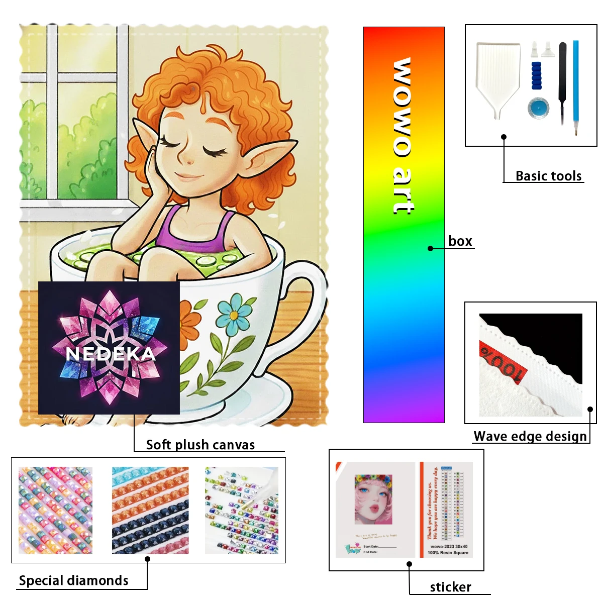 【NEDEKA_ Diamond Art】Water Cup Elf Crystal AB Rhinestone FD Rhinestone Perfect Resin Diamond
【NEDEKA_ Diamond Art】Water Cup Elf Crystal AB Rhinestone FD Rhinestone Perfect Resin Diamond