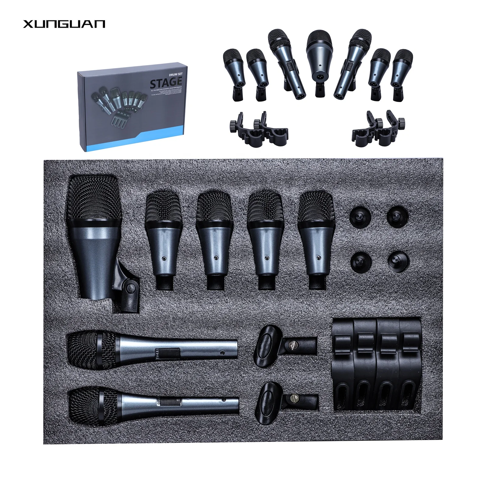 DMK7 Very Good Price Pickup Acoustic Drums Plastic Dynamic Mic 7pcs/set Wired Drum Microphone Kit
DMK7 Very Good Price Pickup Acoustic Drums Plastic Dynamic Mic 7pcs/set Wired Drum Microphone Kit