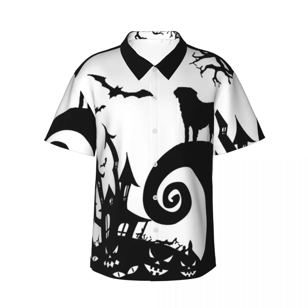 Saint Bernard Dog And Moon Halloween Men's Shirts Hawaiian Short Sleeve Shirt Casual Lapel Tops for Summer Beach
Saint Bernard Dog And Moon Halloween Men's Shirts Hawaiian Short Sleeve Shirt Casual Lapel Tops for Summer Beach