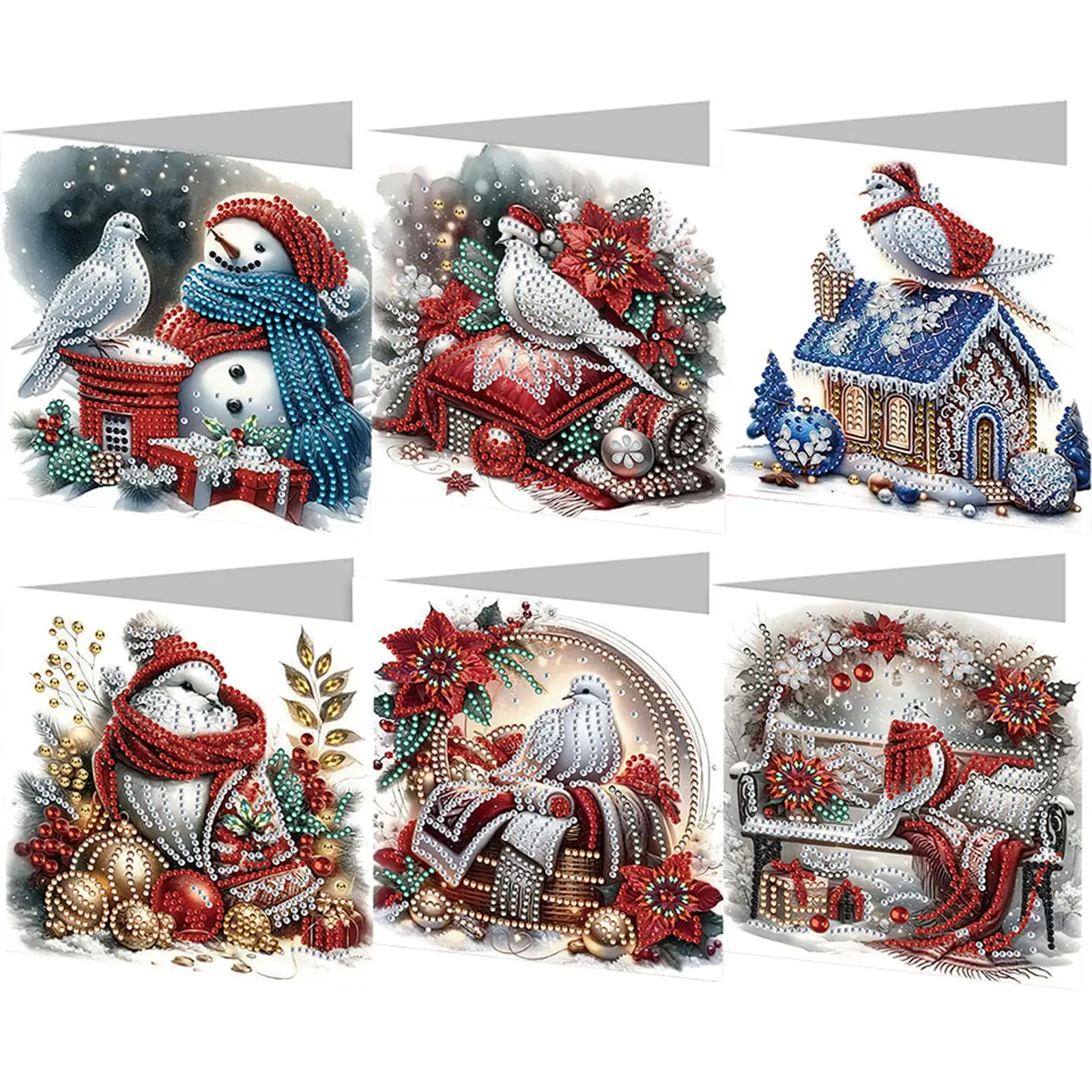 6pcs DIY Diamond Painting Greeting Card Set Diamond Art Greeting Cards Diamond Art Handmade Cards for Festivals and Celebrations
6pcs DIY Diamond Painting Greeting Card Set Diamond Art Greeting Cards Diamond Art Handmade Cards for Festivals and Celebrations