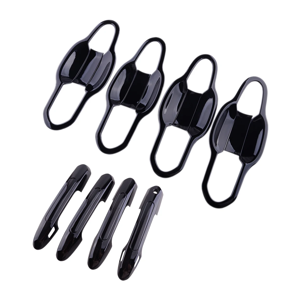 Глянцевая черная дверная ручка и комплект защитной накладки чаши, подходит для Toyota RAV4 2019-2021 гг.
Глянцевая черная дверная ручка и комплект защитной накладки чаши, подходит для Toyota RAV4 2019-2021 гг.