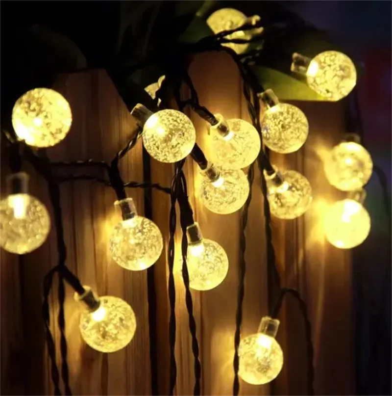 Solar String Lights Warm White Waterproof Outdoor 100 LED Crystal Globe Lights for Garden Christmas Festival Decor-Multicolor
Solar String Lights Warm White Waterproof Outdoor 100 LED Crystal Globe Lights for Garden Christmas Festival Decor-Multicolor
