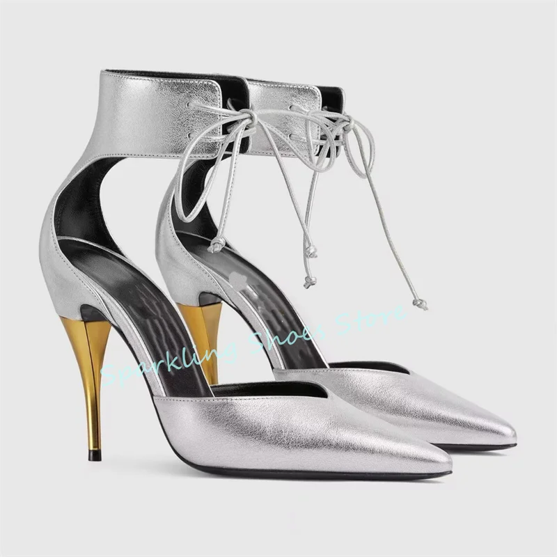 Fashion Mixed Color High Heel Ankle Lace-up Women Pumps Pointed Toe Shallow Wedding Party Shoes Summer Outside Ladies Sandals
Fashion Mixed Color High Heel Ankle Lace-up Women Pumps Pointed Toe Shallow Wedding Party Shoes Summer Outside Ladies Sandals