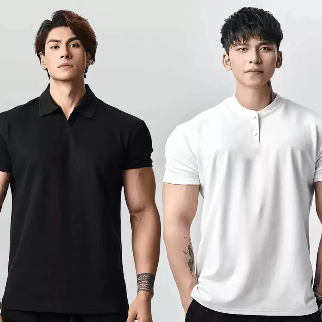American Style Henry Collar Short Sleeve Summer New Loose Solid Color Retro Trendy Brand Versatile Casual T-Shirt Men's Fashion
American Style Henry Collar Short Sleeve Summer New Loose Solid Color Retro Trendy Brand Versatile Casual T-Shirt Men's Fashion
