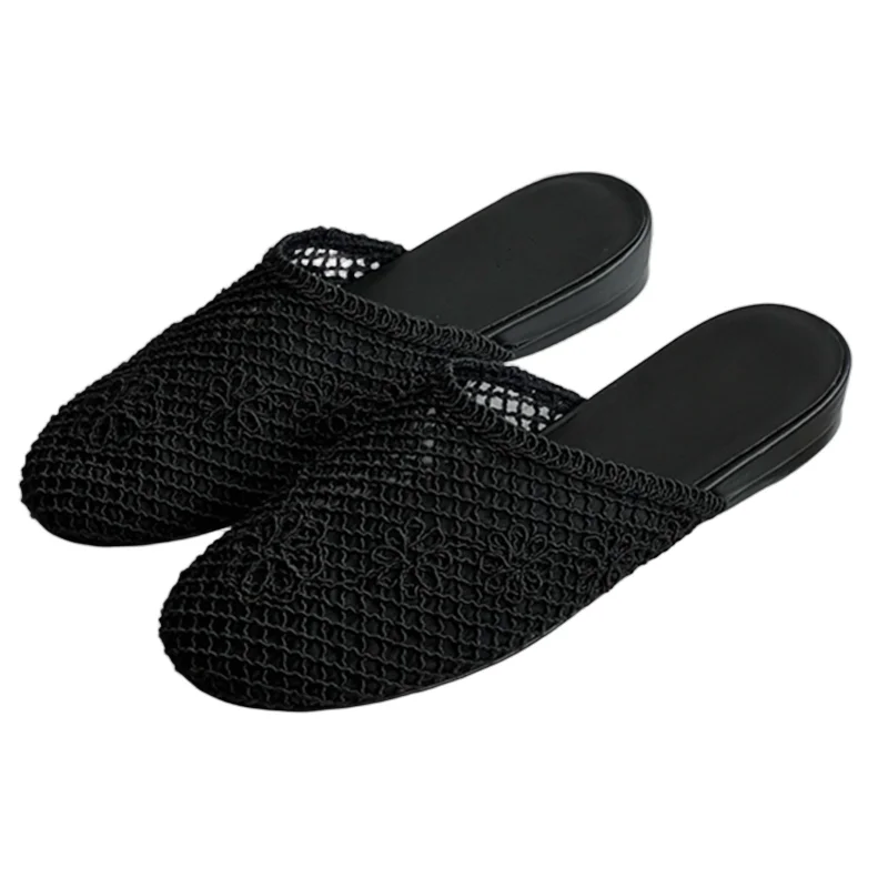 Withered French Retro Mesh Jacquard Slippers For Women Minimalist Breathable Soft Flat Shoes Roman Mesh Mules Shoes Women
Withered French Retro Mesh Jacquard Slippers For Women Minimalist Breathable Soft Flat Shoes Roman Mesh Mules Shoes Women