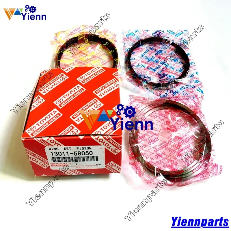 14B 14BT Piston Ring Set 102mm 13011-58050 13011-58060 For Toyota Dyna Coaster BB23 BB24 Engine Repair Parts
14B 14BT Piston Ring Set 102mm 13011-58050 13011-58060 For Toyota Dyna Coaster BB23 BB24 Engine Repair Parts