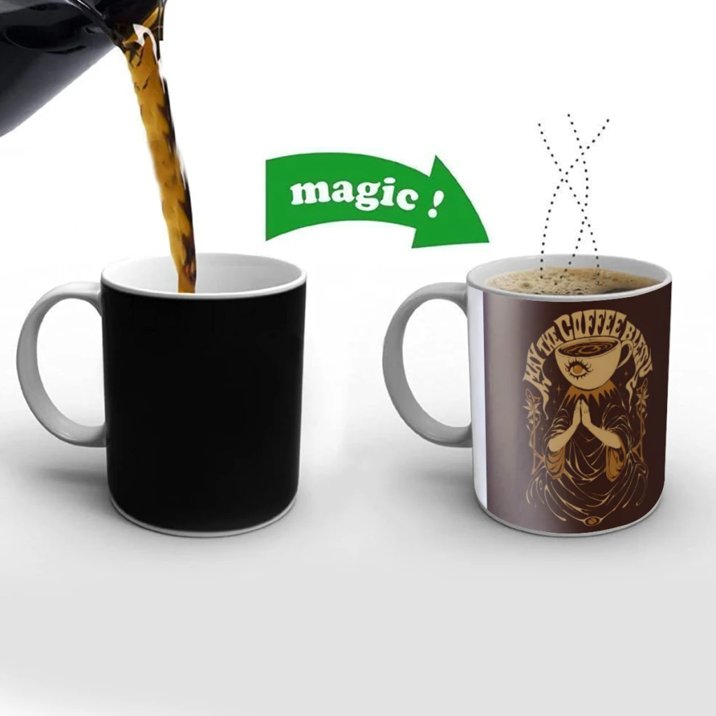 May the Coffee Bless You Creativity Change Color Chang mug Ceramic mug Hot Coffee Cup Breakfast Cup Mug Friend Gift
May the Coffee Bless You Creativity Change Color Chang mug Ceramic mug Hot Coffee Cup Breakfast Cup Mug Friend Gift