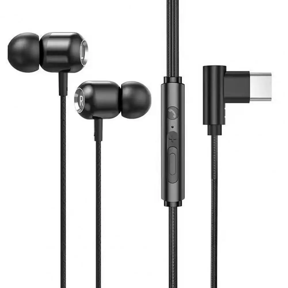 Wired Earphone In-ear HiFi Stereo Sound Elbow Design Type-C Sport Gaming Headset with Mic for Mobile Phone
Wired Earphone In-ear HiFi Stereo Sound Elbow Design Type-C Sport Gaming Headset with Mic for Mobile Phone