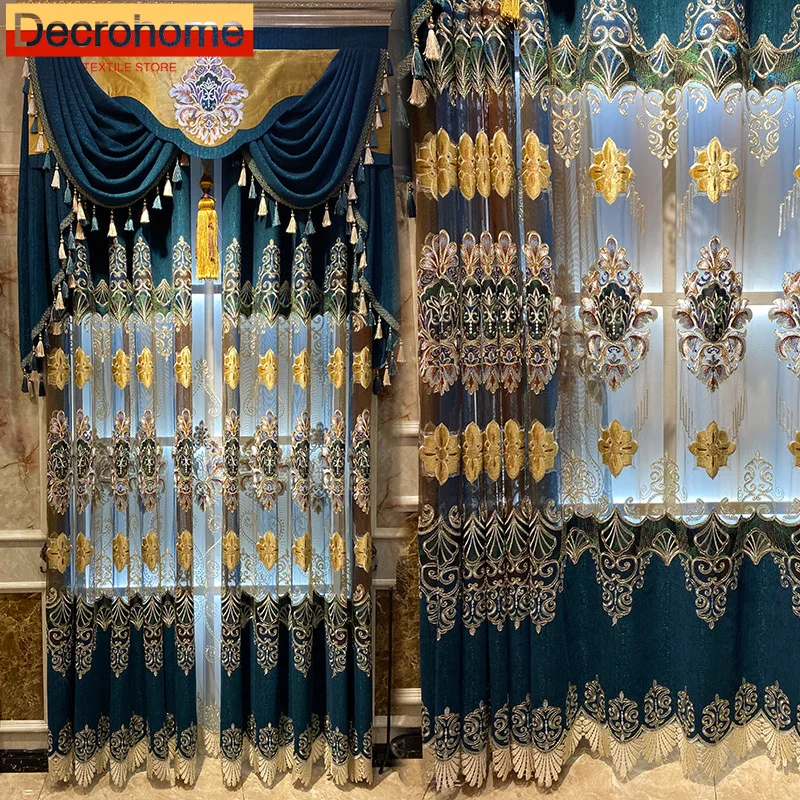 New Luxury European Style Palace Hollow Embroidery Embroidery Window Screen Curtain Curtains for Living dining room bedroom
New Luxury European Style Palace Hollow Embroidery Embroidery Window Screen Curtain Curtains for Living dining room bedroom