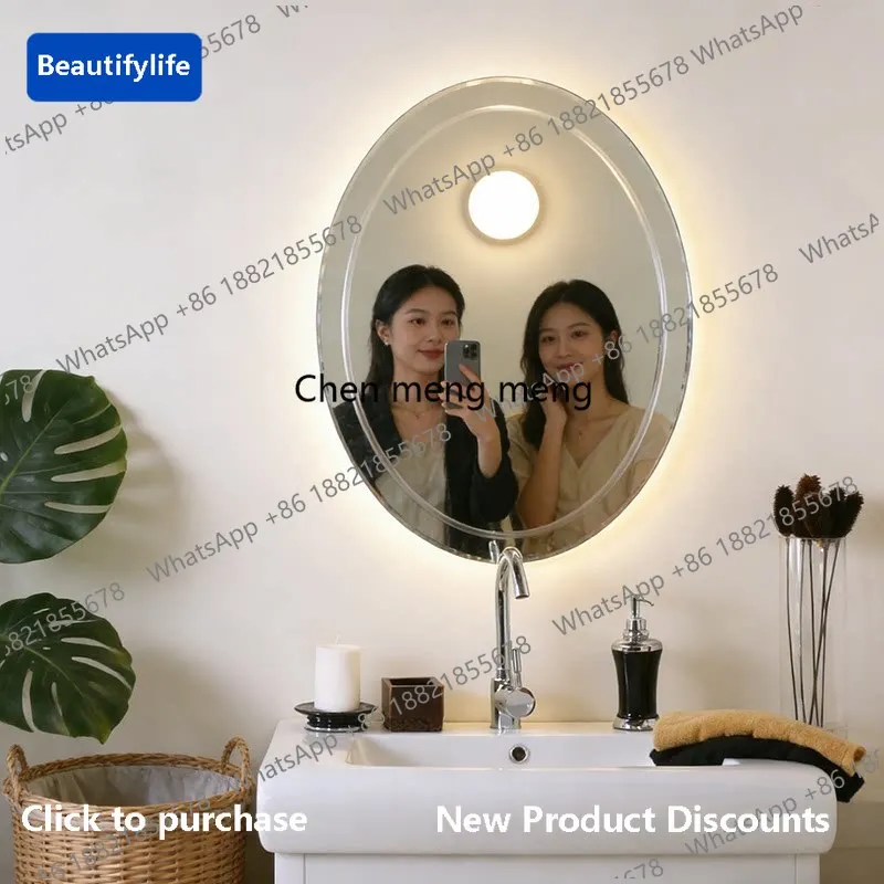 M183 American bathroom mirror wall-mounted oval wash mirror toilet vanity mirror
M183 American bathroom mirror wall-mounted oval wash mirror toilet vanity mirror