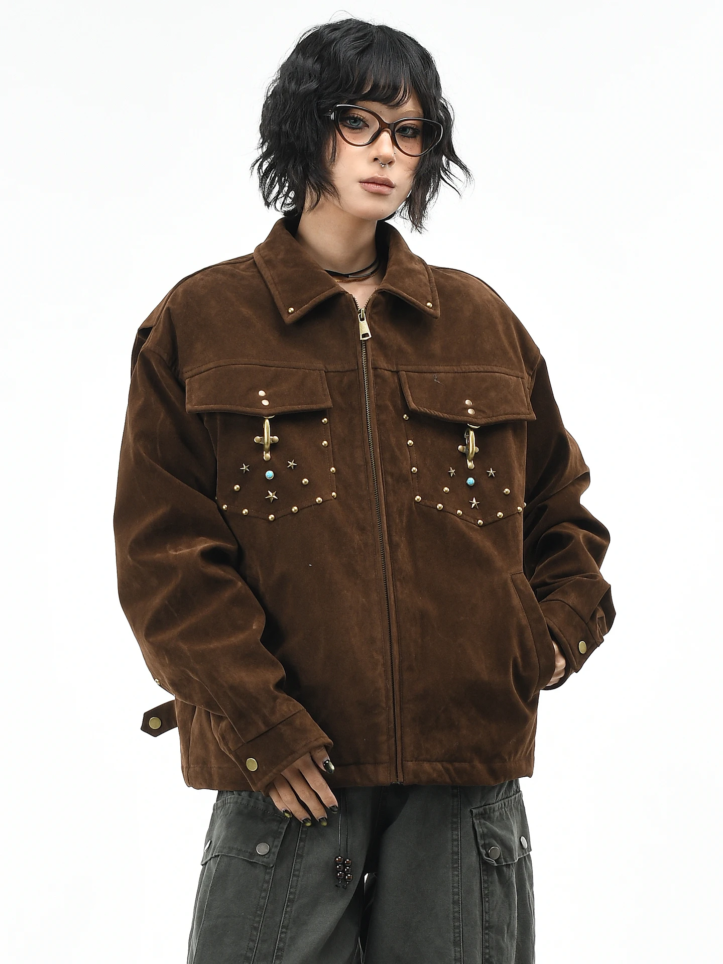 Женская зимняя куртка OV Original American Retro Rivet Aircrt Bule Design, теплая, свободного кроя, с утолщенным воротником, верхняя одежда
Женская зимняя куртка OV Original American Retro Rivet Aircrt Bule Design, теплая, свободного кроя, с утолщенным воротником, верхняя одежда