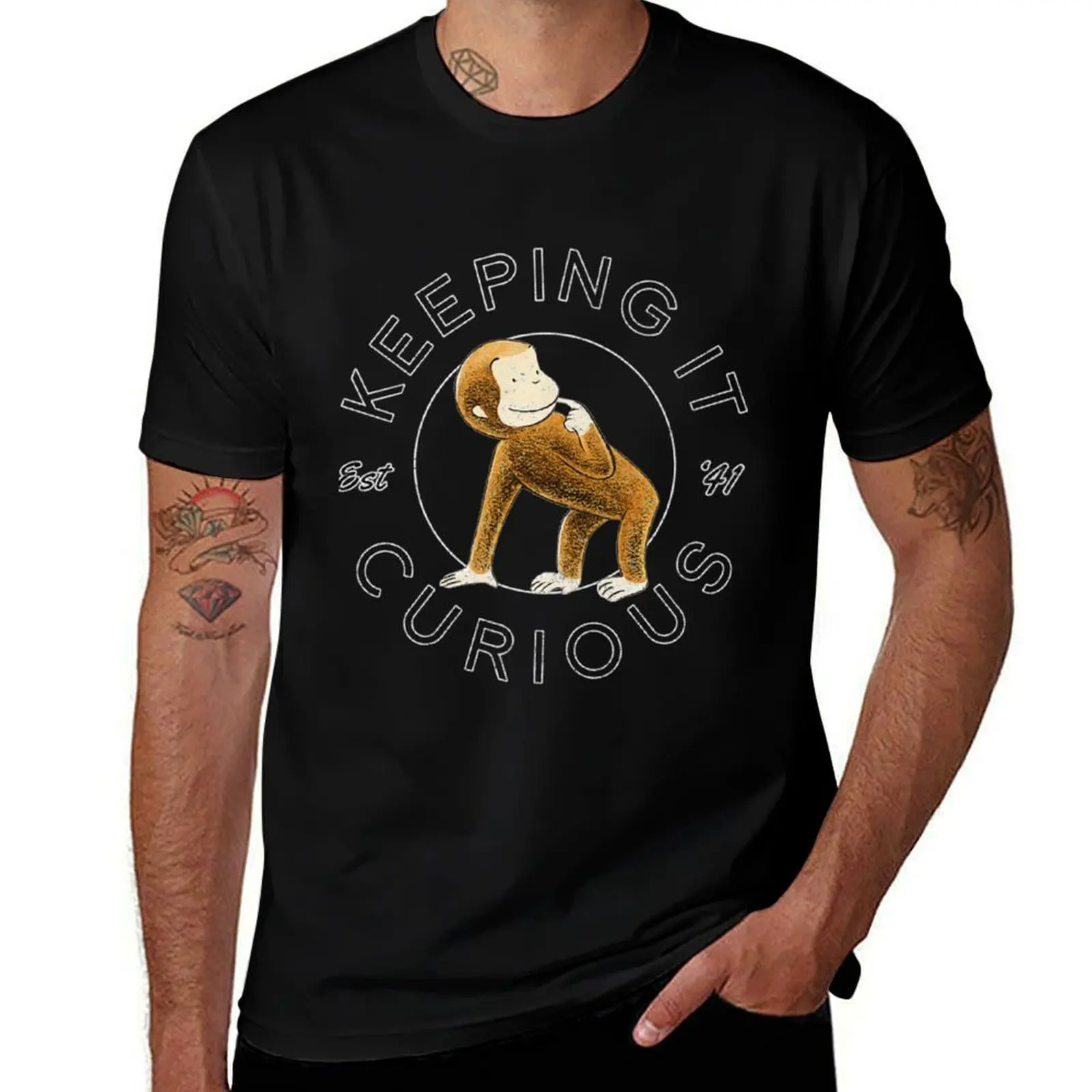 Curious George Keeping It Curious T-Shirt Man t-shirt essential t shirt tops shirts men graphic
Curious George Keeping It Curious T-Shirt Man t-shirt essential t shirt tops shirts men graphic