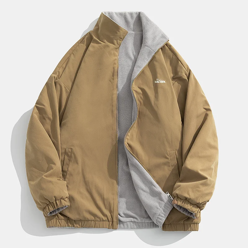 2023 spring NEW Men's Double Sided Jacket Casual Fashion Stand Collar Male Autumn Winter Keep Warm Clothes Zipper Fleece Coats
2023 spring NEW Men's Double Sided Jacket Casual Fashion Stand Collar Male Autumn Winter Keep Warm Clothes Zipper Fleece Coats