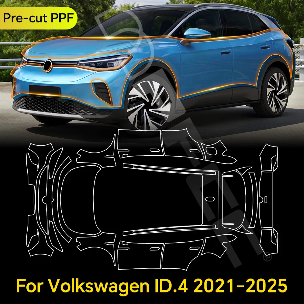 For Volkswagen ID.4 2021-2024 TPU Paint Protection Film Clear Bra Pre-cut PPF Car Body Anti-Scratch Resistant Invisible Cover
For Volkswagen ID.4 2021-2024 TPU Paint Protection Film Clear Bra Pre-cut PPF Car Body Anti-Scratch Resistant Invisible Cover