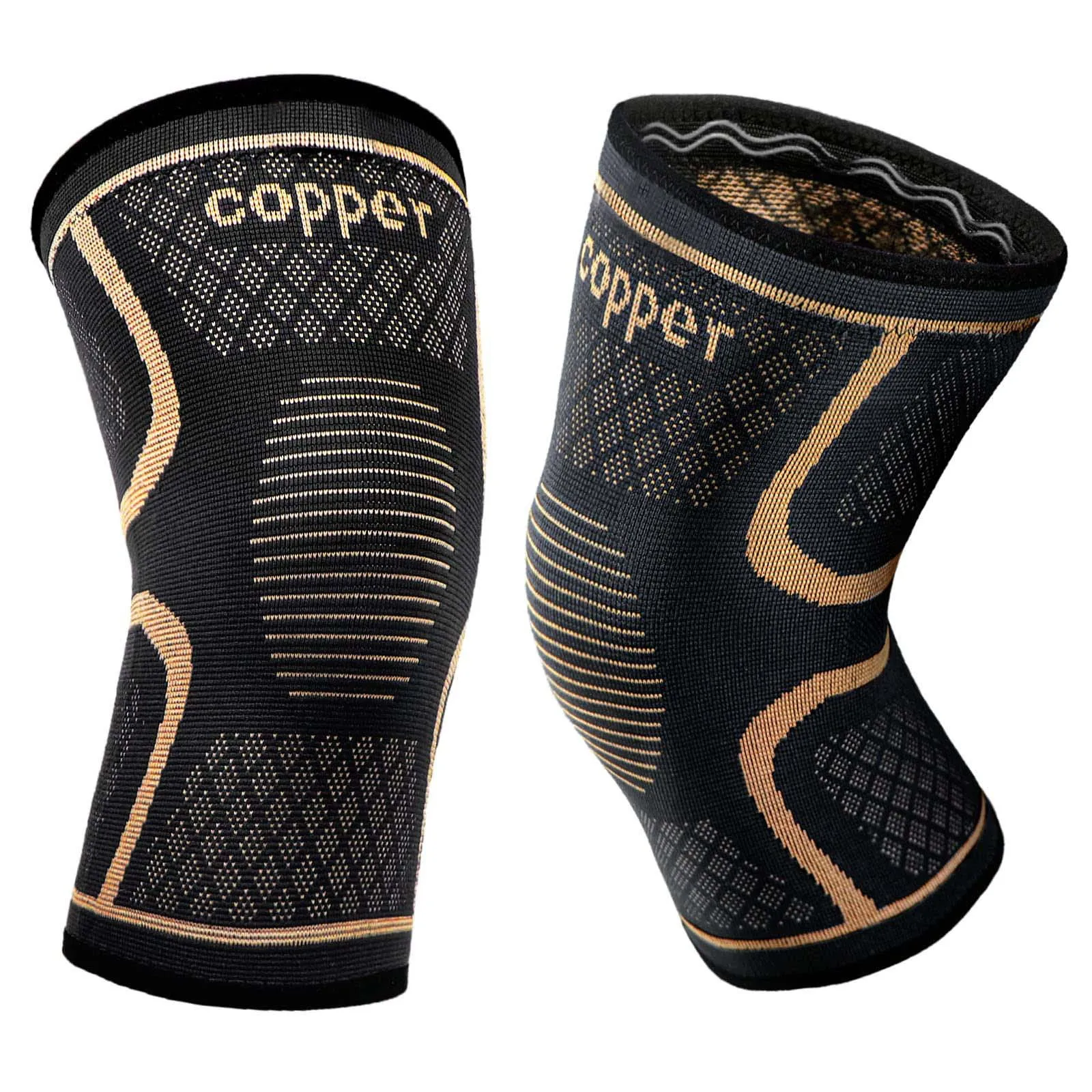 Sports Copper Nylon Knee Pads Silicone Double Corrugated Breathable Knitting Badminton Running Fitness Copper Fiber
Sports Copper Nylon Knee Pads Silicone Double Corrugated Breathable Knitting Badminton Running Fitness Copper Fiber