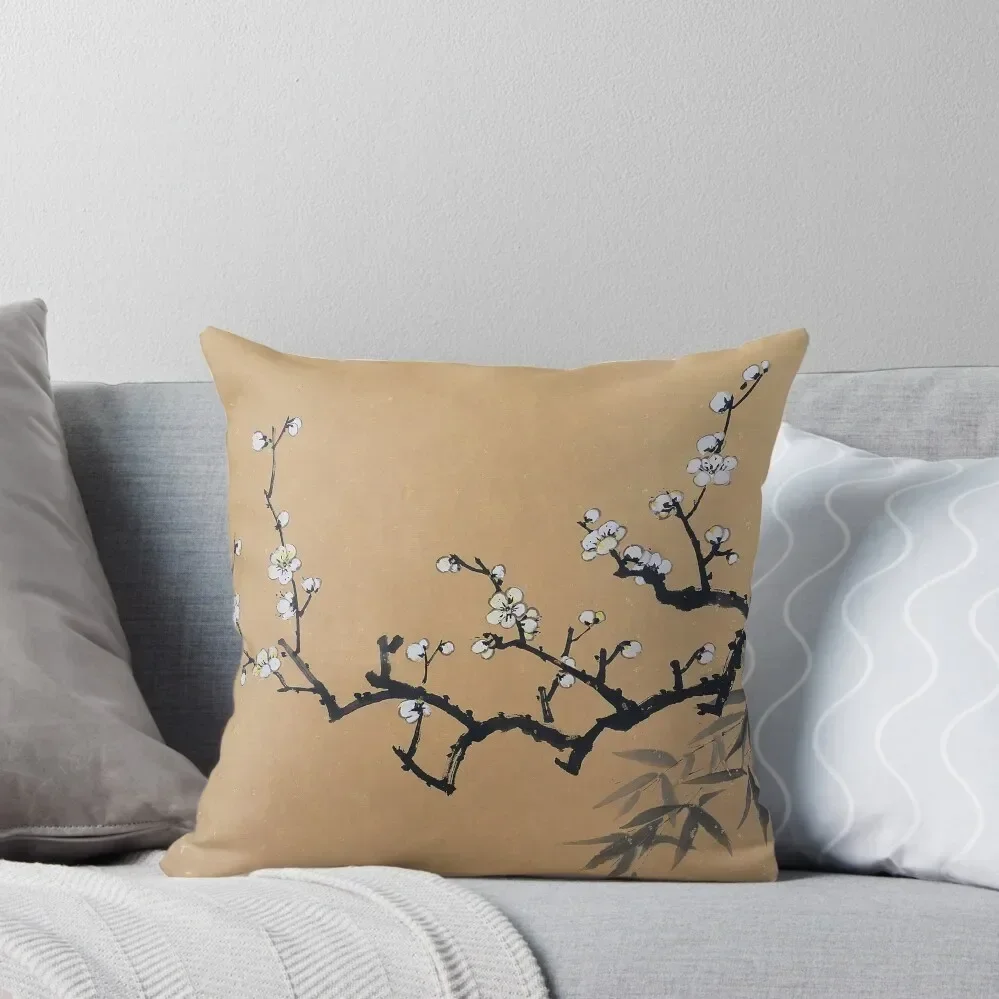 White Plum Blossom With Bamboo Throw Pillow Decorative pillowcase Cushion Cover pillow
White Plum Blossom With Bamboo Throw Pillow Decorative pillowcase Cushion Cover pillow