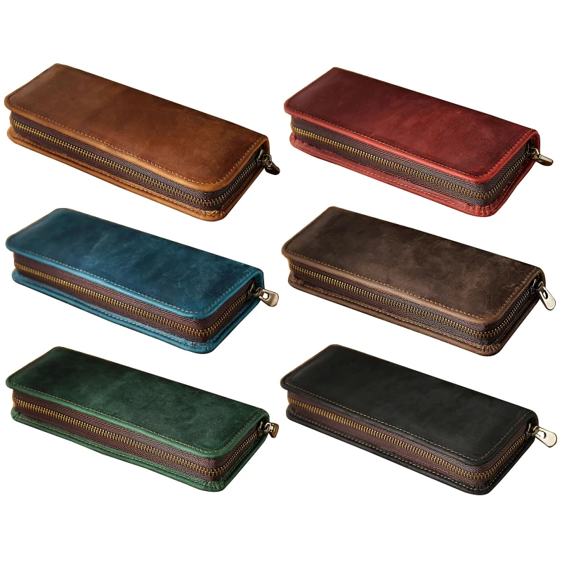 2024 New Exquisite Leather Pen Case Portable Pencil Bag Multiple Elastic Pen Slots Zippered Pen Pouch for Women Men Birthday
2024 New Exquisite Leather Pen Case Portable Pencil Bag Multiple Elastic Pen Slots Zippered Pen Pouch for Women Men Birthday