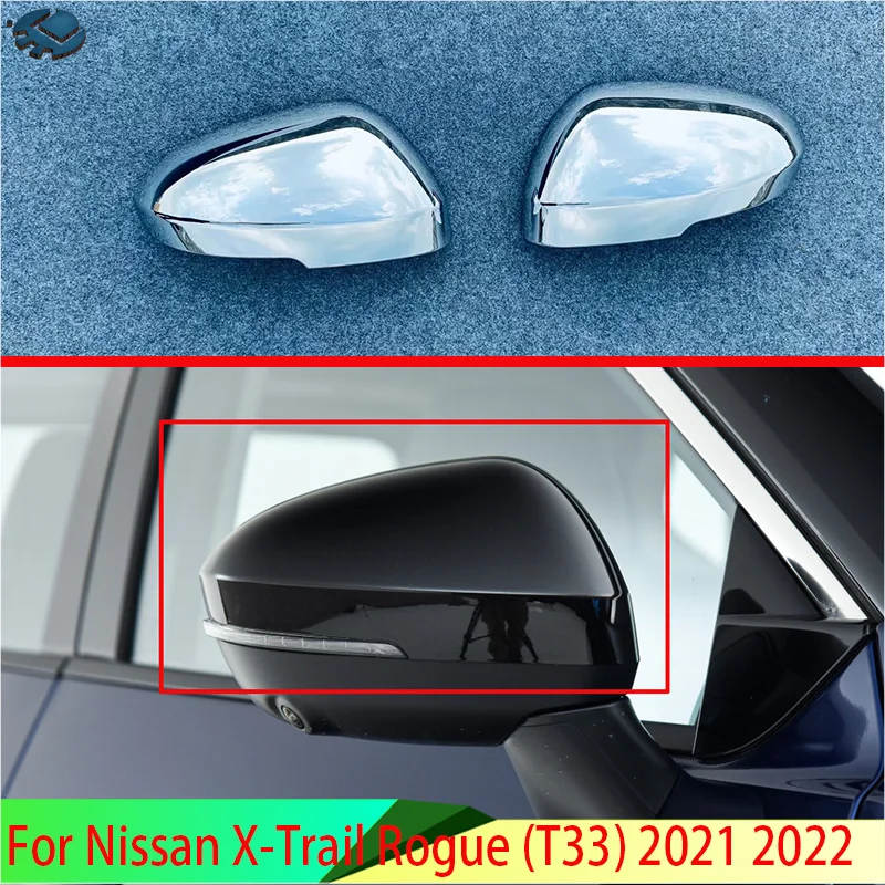 For Nissan X-Trail Rogue (T33) 2021 2022 ABS Chrome Door Side Mirror Cover Trim Rear View Cap Overlay Molding Garnish
For Nissan X-Trail Rogue (T33) 2021 2022 ABS Chrome Door Side Mirror Cover Trim Rear View Cap Overlay Molding Garnish