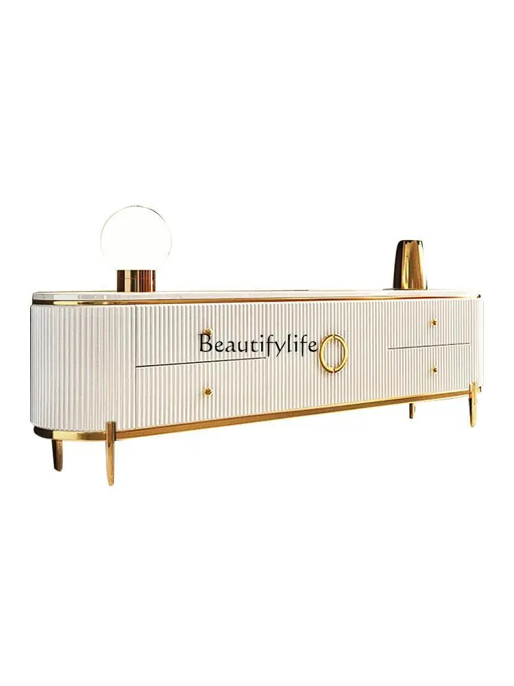 Light luxury rock slab TV cabinet living room small apartment modern simple high cabinet storage
Light luxury rock slab TV cabinet living room small apartment modern simple high cabinet storage
