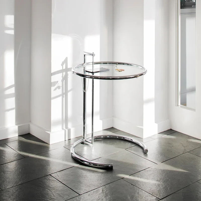 Stainless Steel Creative Glass Lift Coffee Table Simple Household Transparent Sofa Tables Nordic Designer C-shaped Table
Stainless Steel Creative Glass Lift Coffee Table Simple Household Transparent Sofa Tables Nordic Designer C-shaped Table