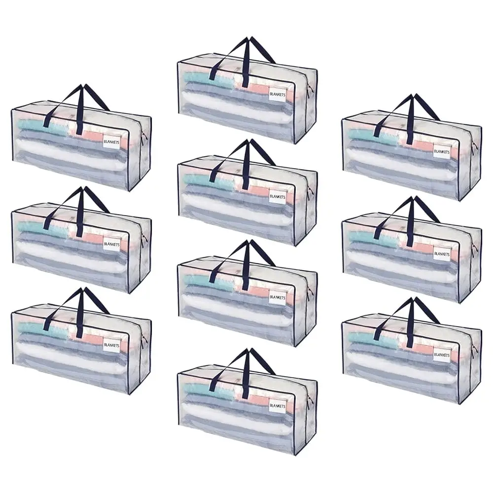 10 Pa Moving Bags W/Backpa Straps, Heavy Duty, Moving Boxes Alternative, Packing Supplies, Large Storage Totes For Dorm Room
10 Pa Moving Bags W/Backpa Straps, Heavy Duty, Moving Boxes Alternative, Packing Supplies, Large Storage Totes For Dorm Room