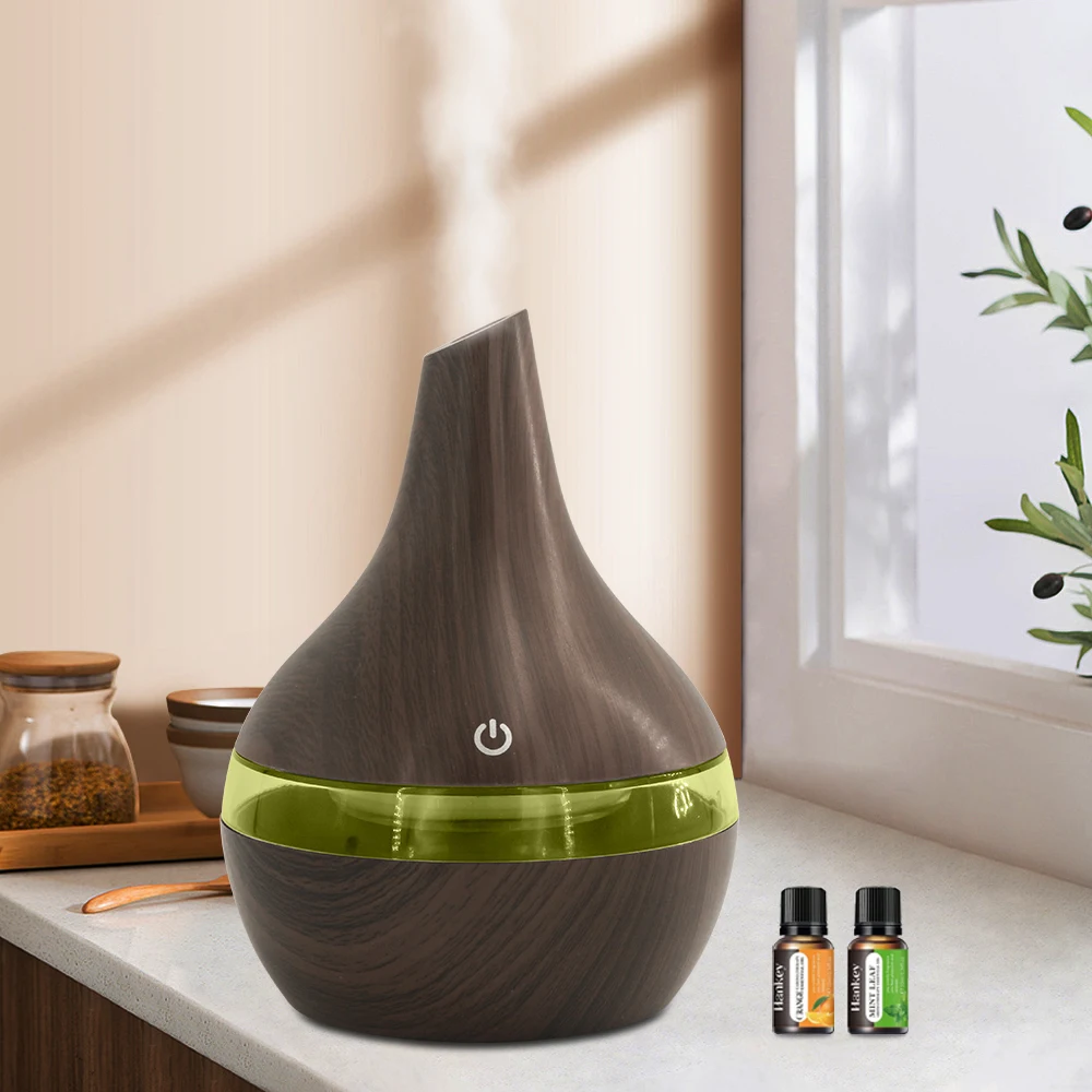 Wood Grain Aroma Diffuser & Cool Mist Humidifier Perfect for Bedroom, Office, Yoga Spa (Includes 2 Essential Oils)
Wood Grain Aroma Diffuser & Cool Mist Humidifier Perfect for Bedroom, Office, Yoga Spa (Includes 2 Essential Oils)