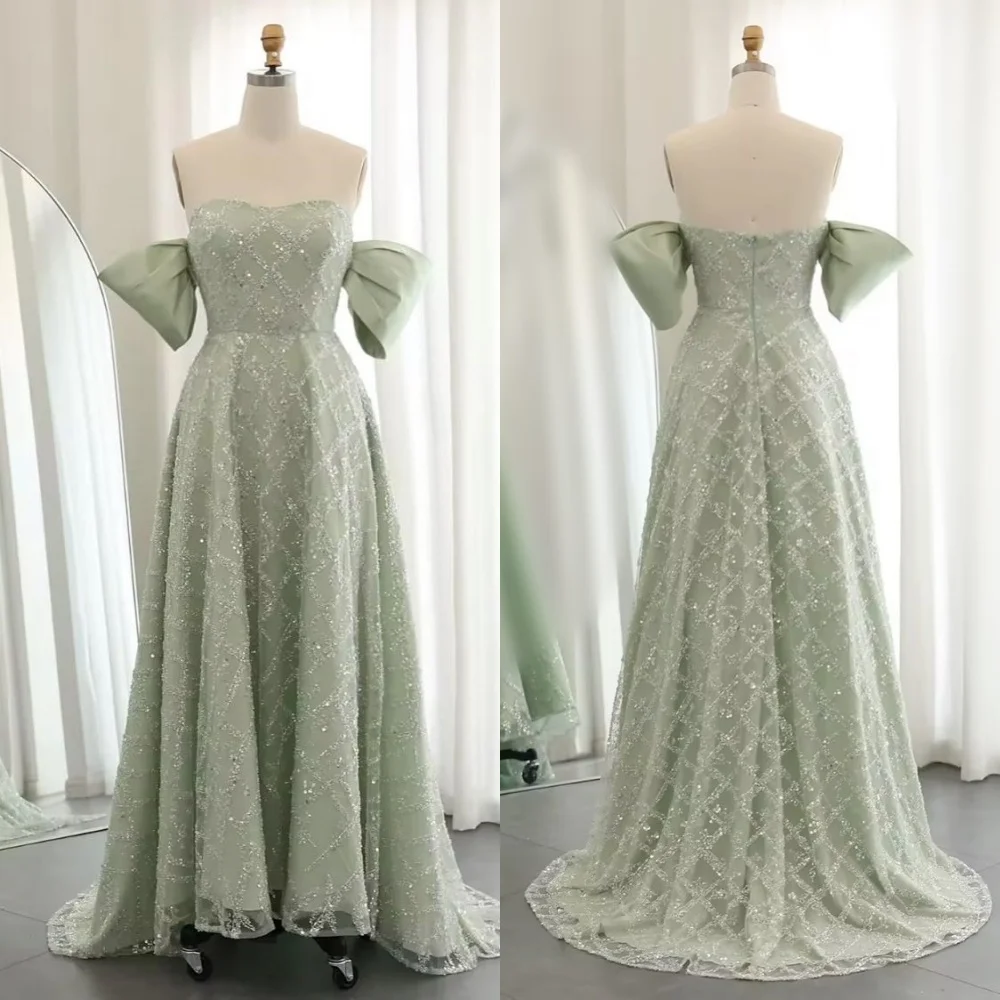 Customized Formal Luxury Evening Dress Bespoke Occasion Off-the-shoulder A-line Long Dresses Sparkle Exquisite Party Wedding
Customized Formal Luxury Evening Dress Bespoke Occasion Off-the-shoulder A-line Long Dresses Sparkle Exquisite Party Wedding