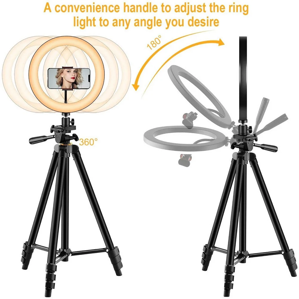 1 set 1 Set Led Ring For Photography Selfie With Tripod 3 Modes White Natural Warm Compatible With Smartphones Adjustable Handle
1 set 1 Set Led Ring For Photography Selfie With Tripod 3 Modes White Natural Warm Compatible With Smartphones Adjustable Handle
