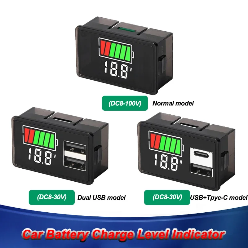 DC8-100V Индикатор уровня заряда автомобильного аккумулятора USB TypeC Измеритель емкости литиевой батареи Цифровой вольтметр Тестер напряжения Светодиодный тестер
DC8-100V Индикатор уровня заряда автомобильного аккумулятора USB TypeC Измеритель емкости литиевой батареи Цифровой вольтметр Тестер напряжения Светодиодный тестер