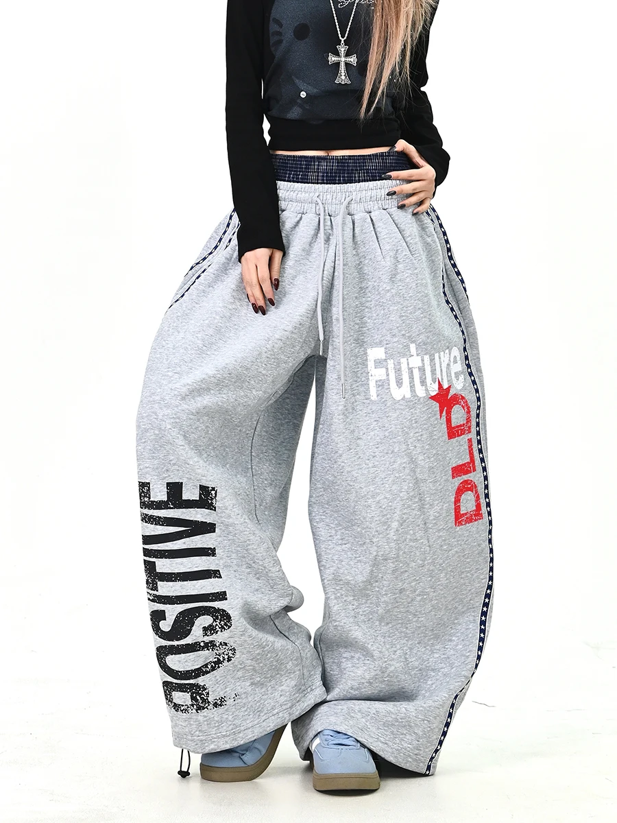 Модные американские повседневные брюки свободного кроя для женщин, весенняя новинка, широкие брюки с завязками на талии, удобные, свободного кроя, прямые, в стиле кэжуал
Модные американские повседневные брюки свободного кроя для женщин, весенняя новинка, широкие брюки с завязками на талии, удобные, свободного кроя, прямые, в стиле кэжуал