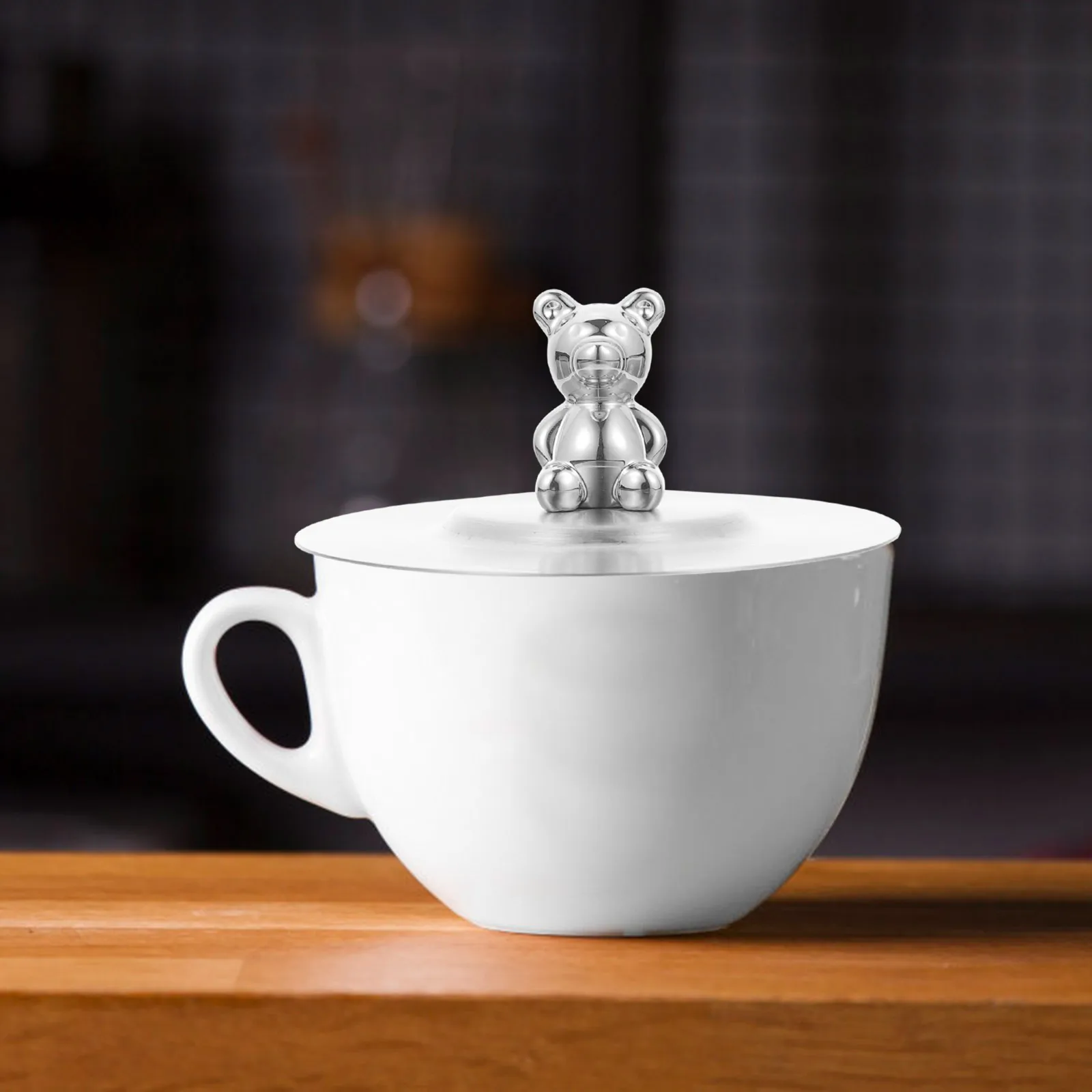 Stainless Steel Dust Cover Cup Lid Heat Resistant Mug Covers Adorable Round Lids Metal Cartoon Bear Coffee Tea Water Glass
Stainless Steel Dust Cover Cup Lid Heat Resistant Mug Covers Adorable Round Lids Metal Cartoon Bear Coffee Tea Water Glass