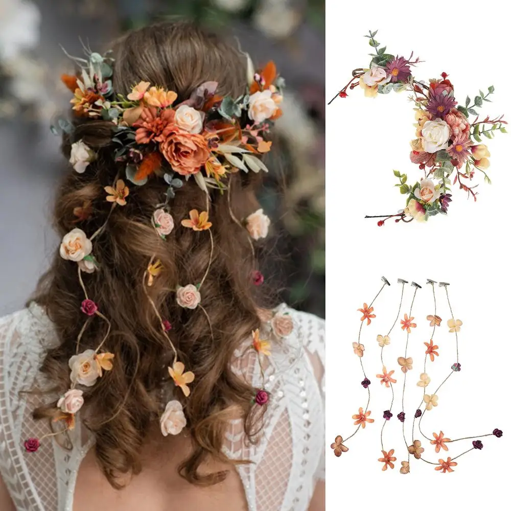 Trendy Tassel Women Flower Vine Forest Simulated Head Garland Flower Crown Flower Headband Festival Party
Trendy Tassel Women Flower Vine Forest Simulated Head Garland Flower Crown Flower Headband Festival Party